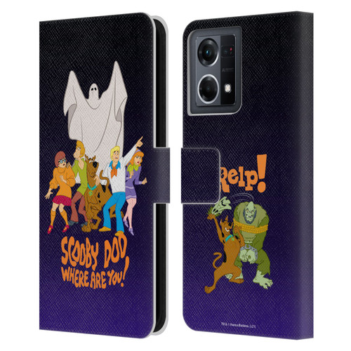 Scooby-Doo Mystery Inc. Where Are You? Leather Book Wallet Case Cover For OPPO Reno8 4G