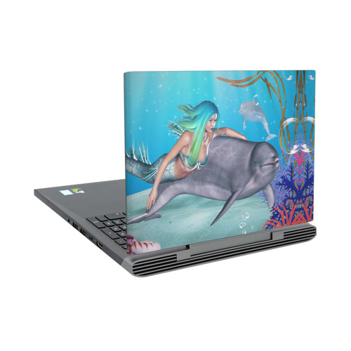 Simone Gatterwe Dolphins Mermaid Tour Vinyl Sticker Skin Decal Cover for Dell Inspiron 15 7000 P65F