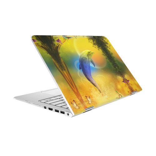 Simone Gatterwe Dolphins Colorful Dolphin Vinyl Sticker Skin Decal Cover for HP Spectre Pro X360 G2