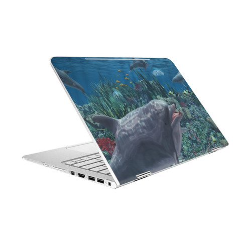 Simone Gatterwe Dolphins Reef Play Vinyl Sticker Skin Decal Cover for HP Spectre Pro X360 G2