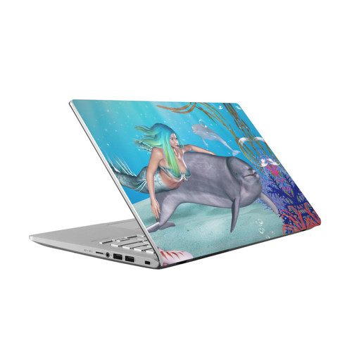 Simone Gatterwe Dolphins Mermaid Tour Vinyl Sticker Skin Decal Cover for Asus Vivobook 14 X409FA-EK555T