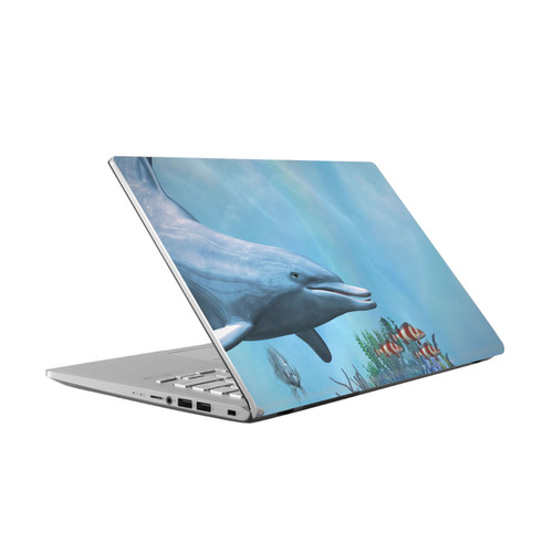 Simone Gatterwe Dolphins Seascape Vinyl Sticker Skin Decal Cover for Asus Vivobook 14 X409FA-EK555T