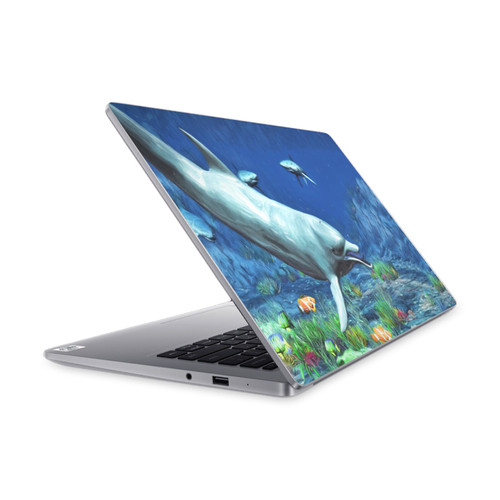 Simone Gatterwe Dolphins Underwater Vinyl Sticker Skin Decal Cover for Xiaomi Mi NoteBook 14 (2020)