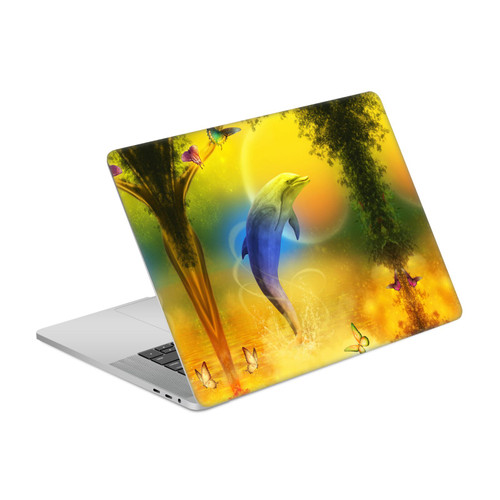 Simone Gatterwe Dolphins Colorful Dolphin Vinyl Sticker Skin Decal Cover for Apple MacBook Pro 15.4" A1707/A1990