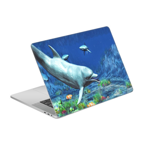 Simone Gatterwe Dolphins Underwater Vinyl Sticker Skin Decal Cover for Apple MacBook Pro 15.4" A1707/A1990