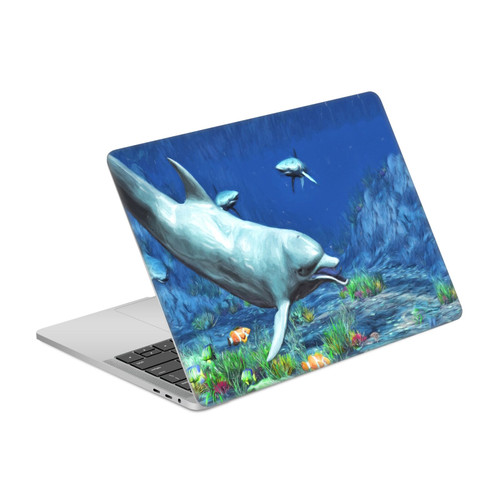 Simone Gatterwe Dolphins Underwater Vinyl Sticker Skin Decal Cover for Apple MacBook Pro 13.3" A1708