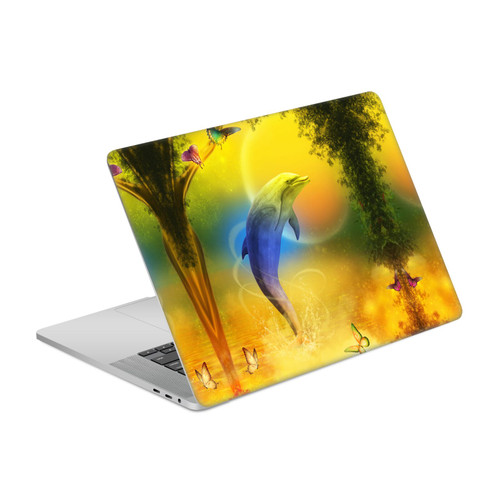 Simone Gatterwe Dolphins Colorful Dolphin Vinyl Sticker Skin Decal Cover for Apple MacBook Pro 16" A2141