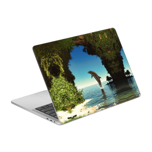 Simone Gatterwe Dolphins Hidden Cave Vinyl Sticker Skin Decal Cover for Apple MacBook Pro 13" A2338