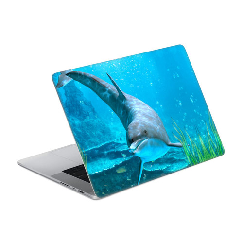 Simone Gatterwe Dolphins Seeking Starfish Vinyl Sticker Skin Decal Cover for Apple MacBook Pro 14" A2442
