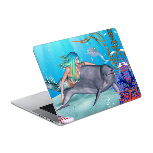 Simone Gatterwe Dolphins Mermaid Tour Vinyl Sticker Skin Decal Cover for Apple MacBook Pro 16" A2485