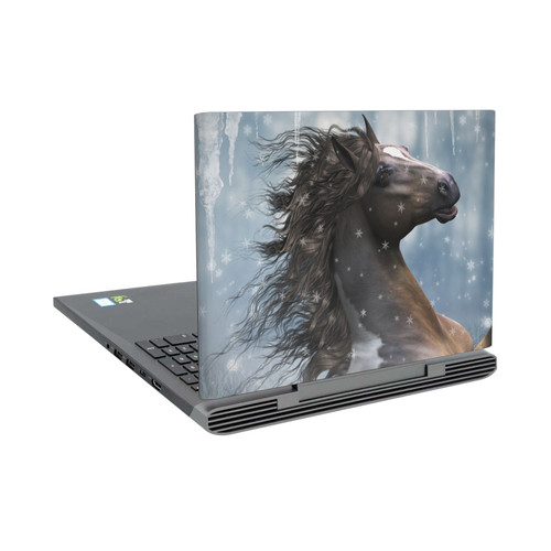Simone Gatterwe Horses In The Snow Vinyl Sticker Skin Decal Cover for Dell Inspiron 15 7000 P65F