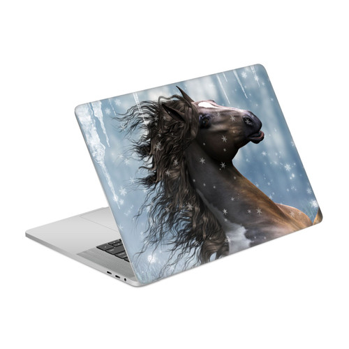 Simone Gatterwe Horses In The Snow Vinyl Sticker Skin Decal Cover for Apple MacBook Pro 15.4" A1707/A1990