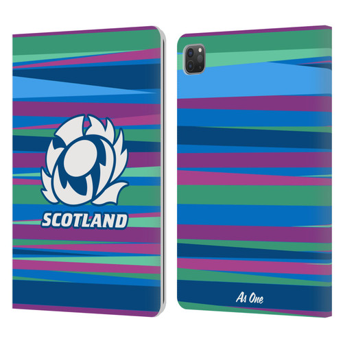 Scotland Rugby Graphics Training Pattern Leather Book Wallet Case Cover For Apple iPad Pro 11 2020 / 2021 / 2022