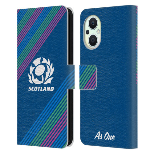 Scotland Rugby Graphics Stripes Leather Book Wallet Case Cover For OPPO Reno8 Lite