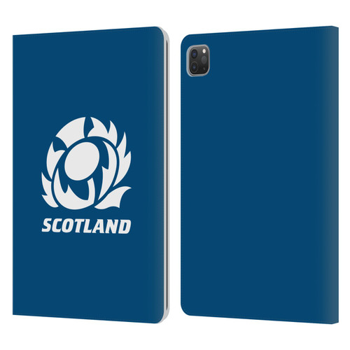 Scotland Rugby Logo 2 Plain Leather Book Wallet Case Cover For Apple iPad Pro 11 2020 / 2021 / 2022