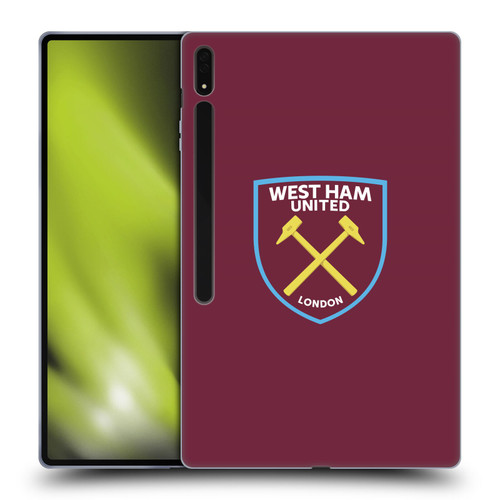 West Ham United FC Crest Full Colour Soft Gel Case for Samsung Galaxy Tab S8 Ultra