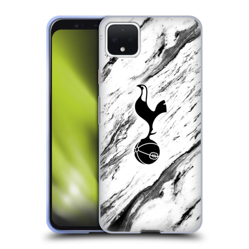 Tottenham Hotspur F.C. Badge Black And White Marble Soft Gel Case for Google Pixel 4 XL