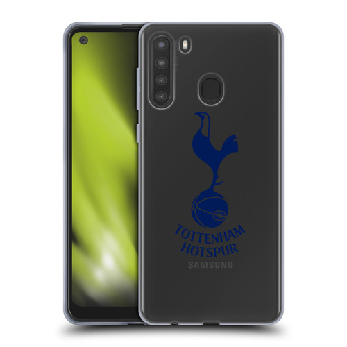 Tottenham Hotspur F.C. Badge Blue Cockerel Soft Gel Case for Samsung Galaxy A21 (2020)