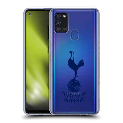 Tottenham Hotspur F.C. Badge Blue Cockerel Soft Gel Case for Samsung Galaxy A21s (2020)