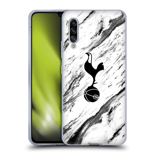 Tottenham Hotspur F.C. Badge Black And White Marble Soft Gel Case for Samsung Galaxy A90 5G (2019)