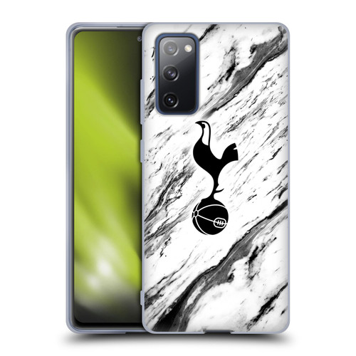 Tottenham Hotspur F.C. Badge Black And White Marble Soft Gel Case for Samsung Galaxy S20 FE / 5G