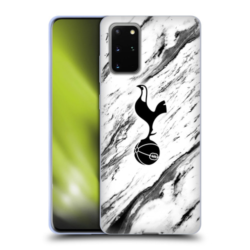 Tottenham Hotspur F.C. Badge Black And White Marble Soft Gel Case for Samsung Galaxy S20+ / S20+ 5G