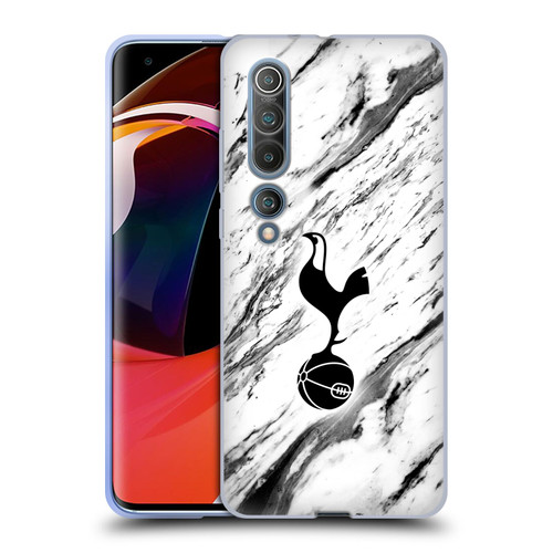 Tottenham Hotspur F.C. Badge Black And White Marble Soft Gel Case for Xiaomi Mi 10 5G / Mi 10 Pro 5G
