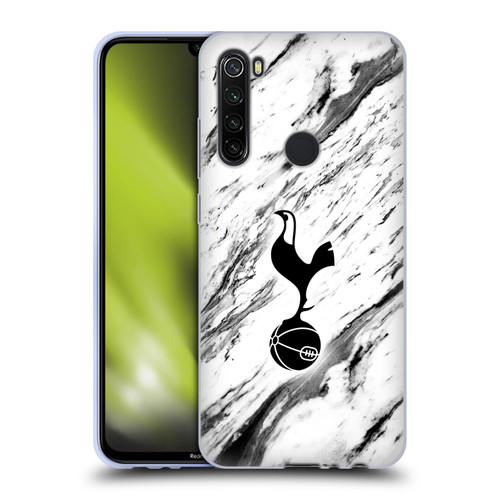 Tottenham Hotspur F.C. Badge Black And White Marble Soft Gel Case for Xiaomi Redmi Note 8T