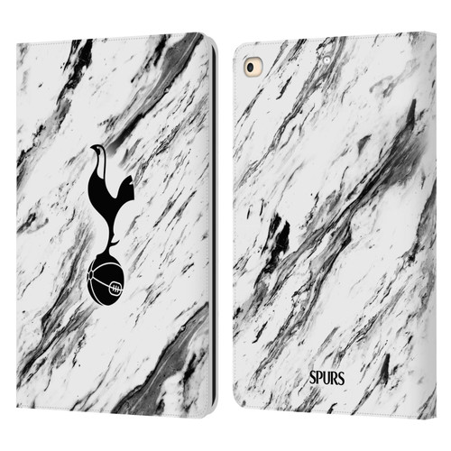 Tottenham Hotspur F.C. Badge Black And White Marble Leather Book Wallet Case Cover For Apple iPad 9.7 2017 / iPad 9.7 2018