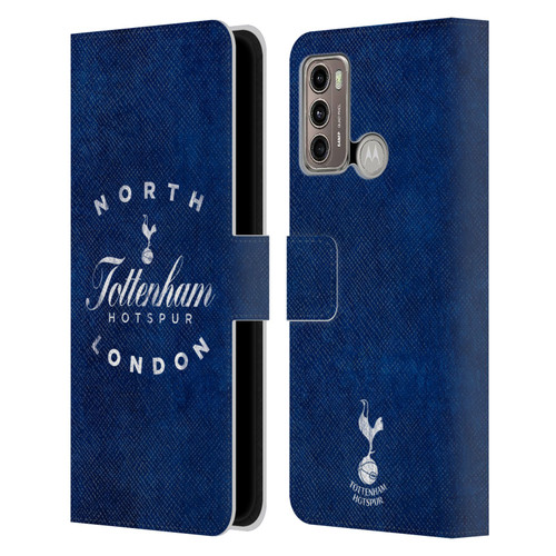 Tottenham Hotspur F.C. Badge North London Leather Book Wallet Case Cover For Motorola Moto G60 / Moto G40 Fusion