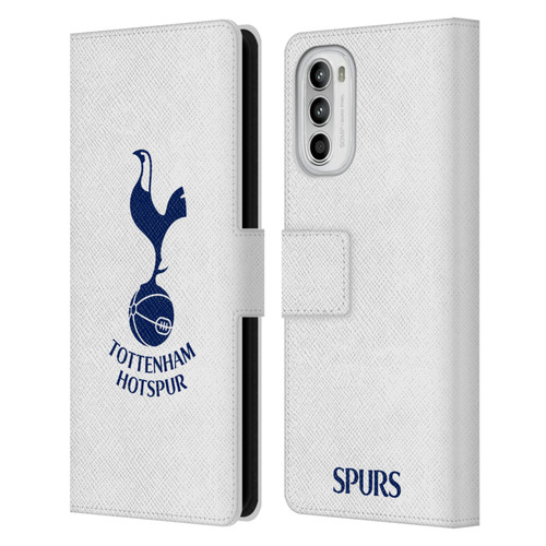 Tottenham Hotspur F.C. Badge Blue Cockerel Leather Book Wallet Case Cover For Motorola Moto G52