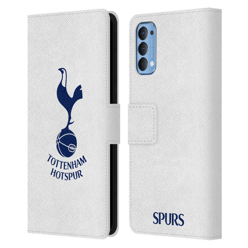 Tottenham Hotspur F.C. Badge Blue Cockerel Leather Book Wallet Case Cover For OPPO Reno 4 5G