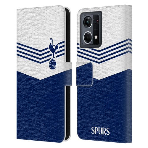 Tottenham Hotspur F.C. Badge 1978 Stripes Leather Book Wallet Case Cover For OPPO Reno8 4G