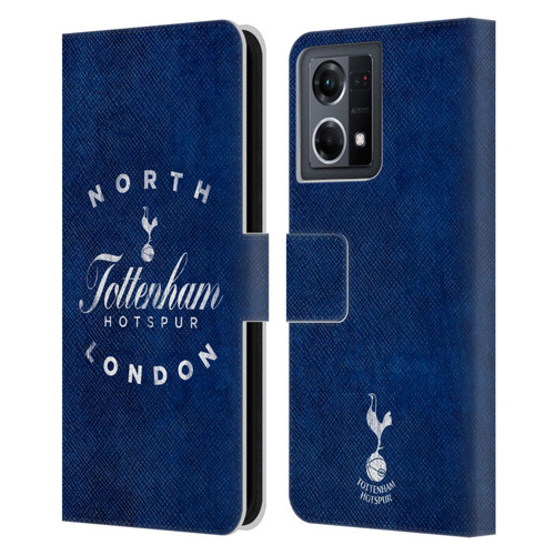 Tottenham Hotspur F.C. Badge North London Leather Book Wallet Case Cover For OPPO Reno8 4G