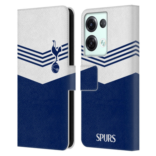 Tottenham Hotspur F.C. Badge 1978 Stripes Leather Book Wallet Case Cover For OPPO Reno8 Pro
