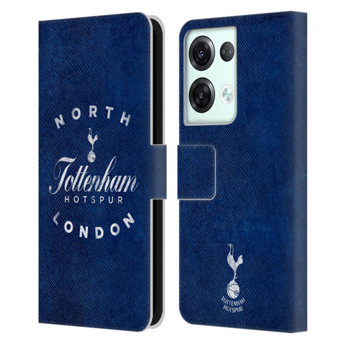Tottenham Hotspur F.C. Badge North London Leather Book Wallet Case Cover For OPPO Reno8 Pro