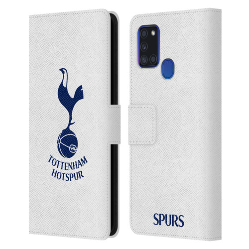 Tottenham Hotspur F.C. Badge Blue Cockerel Leather Book Wallet Case Cover For Samsung Galaxy A21s (2020)