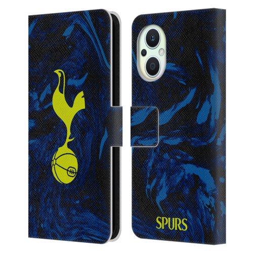 Tottenham Hotspur F.C. 2021/22 Badge Kit Away Leather Book Wallet Case Cover For OPPO Reno8 Lite