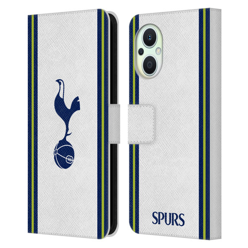 Tottenham Hotspur F.C. 2022/23 Badge Kit Home Leather Book Wallet Case Cover For OPPO Reno8 Lite
