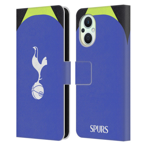 Tottenham Hotspur F.C. 2022/23 Badge Kit Away Leather Book Wallet Case Cover For OPPO Reno8 Lite