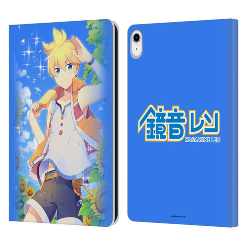 Hatsune Miku Characters Kagamine Len Leather Book Wallet Case Cover For Apple iPad 10.9 (2022)