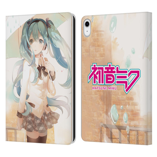 Hatsune Miku Graphics Rain Leather Book Wallet Case Cover For Apple iPad 10.9 (2022)