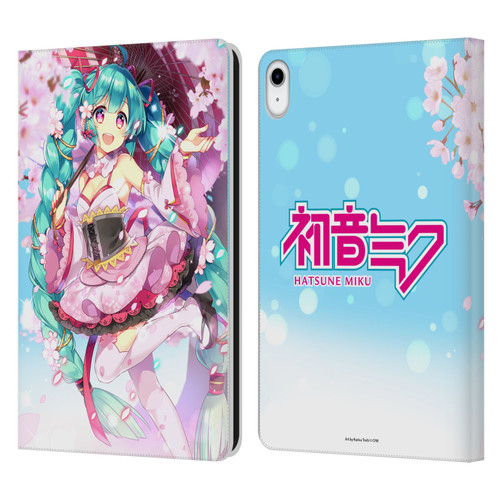 Hatsune Miku Graphics Sakura Leather Book Wallet Case Cover For Apple iPad 10.9 (2022)