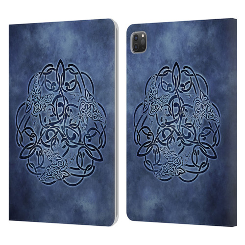 Brigid Ashwood Celtic Wisdom Knot Raven Leather Book Wallet Case Cover For Apple iPad Pro 11 2020 / 2021 / 2022