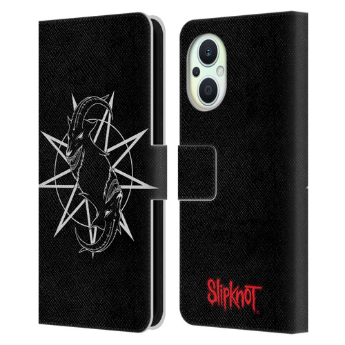 Slipknot Key Art Goat Logo Leather Book Wallet Case Cover For OPPO Reno8 Lite