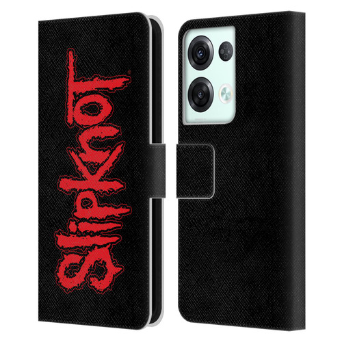 Slipknot Key Art Text Leather Book Wallet Case Cover For OPPO Reno8 Pro