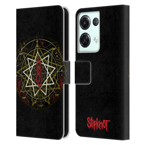 Slipknot Key Art Waves Leather Book Wallet Case Cover For OPPO Reno8 Pro