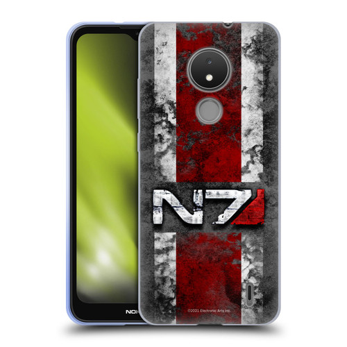 EA Bioware Mass Effect Graphics N7 Logo Distressed Soft Gel Case for Nokia C21