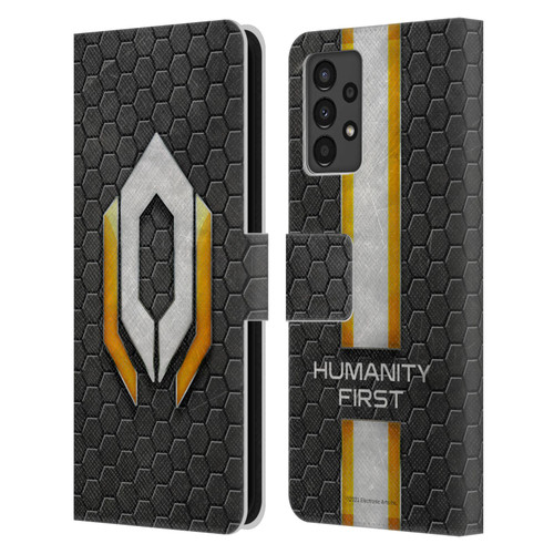 EA Bioware Mass Effect Graphics Cerberus Logo Leather Book Wallet Case Cover For Samsung Galaxy A13 (2022)