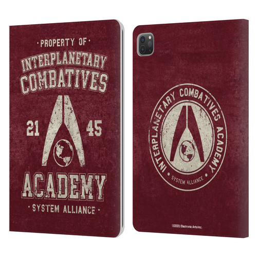 EA Bioware Mass Effect 3 Badges And Logos Interplanetary Combatives Leather Book Wallet Case Cover For Apple iPad Pro 11 2020 / 2021 / 2022